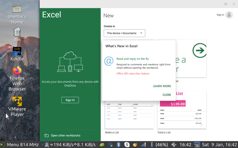 anbox excel