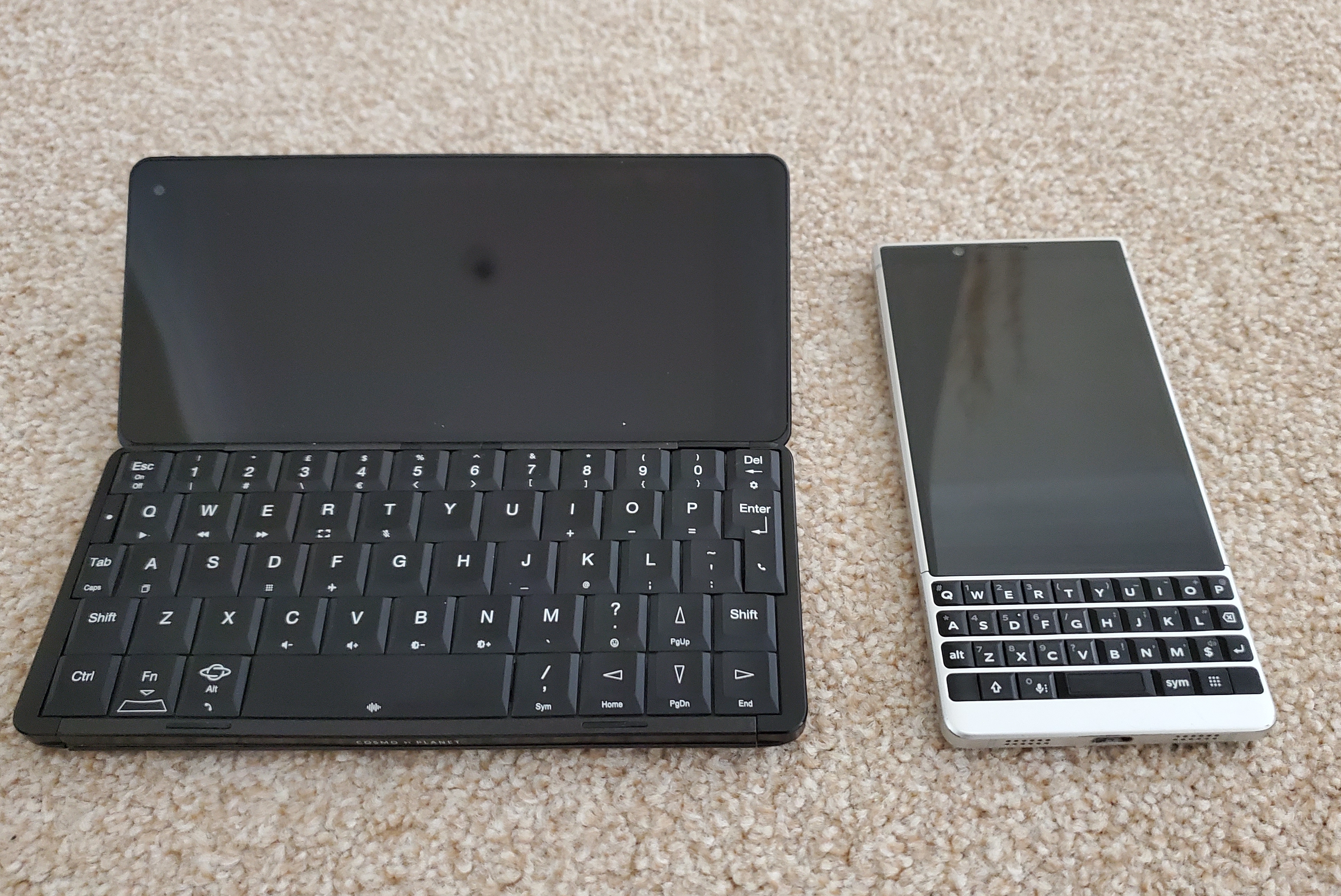 Cosmo and Blackberry Key2