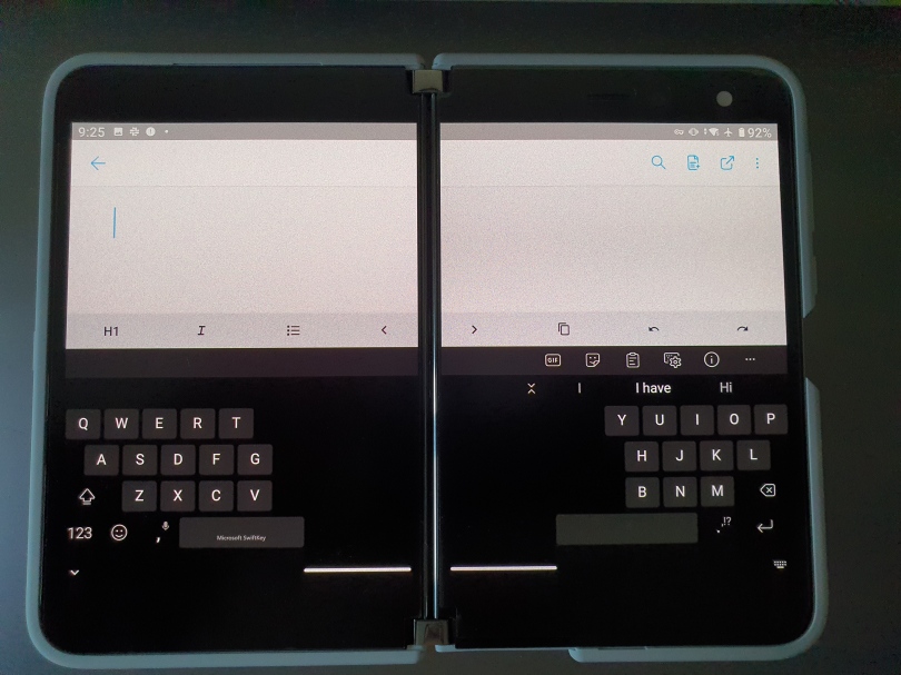Surface Duo Typing